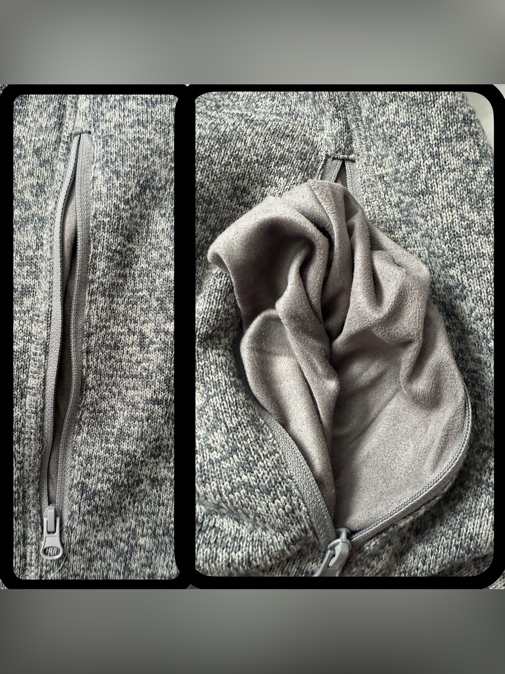 Smith’s Workwear Men’s L Gray Sweater Fleece 1/4 Zip Pullover Pockets - Picture 11 of 11
